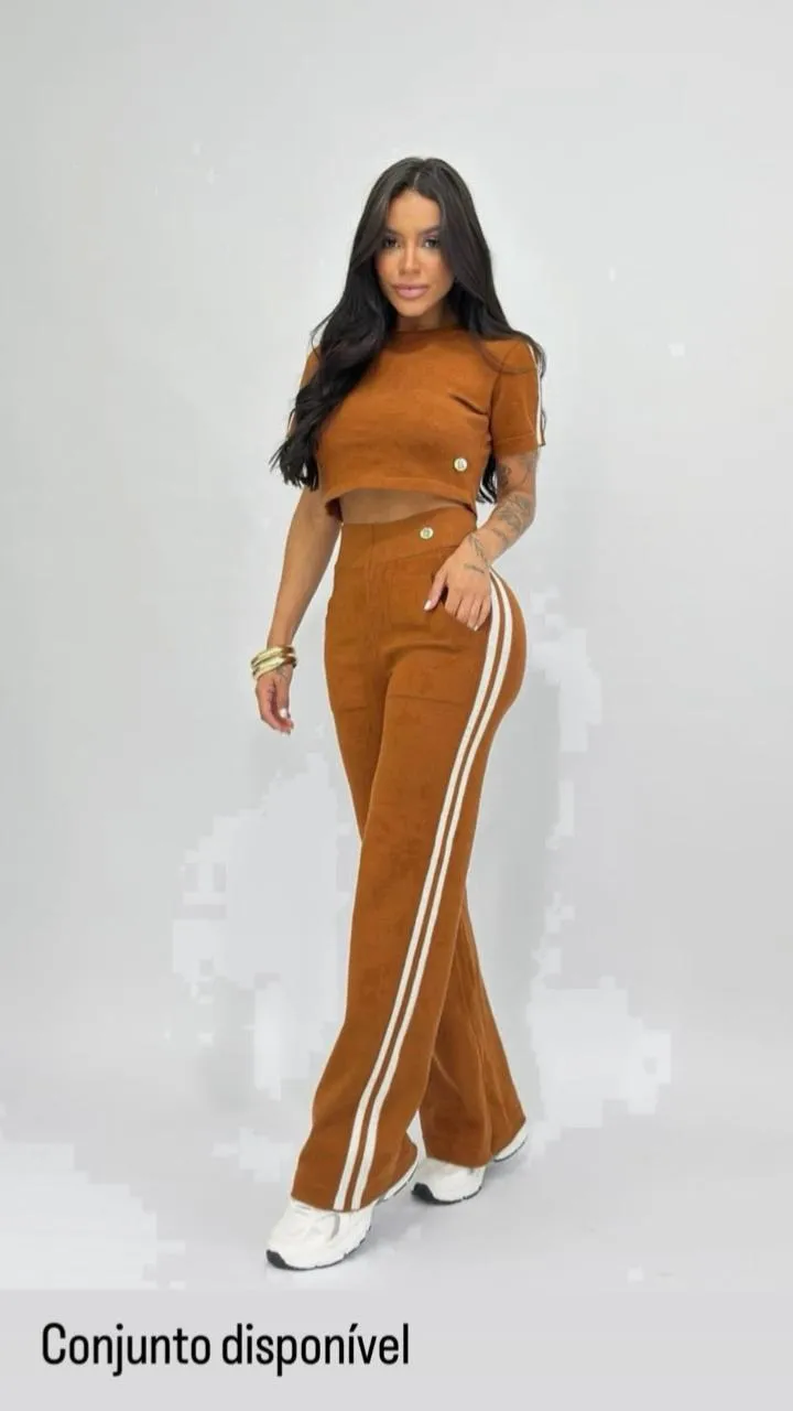 Conjunto Tricô Modal Esportivo 🤎
